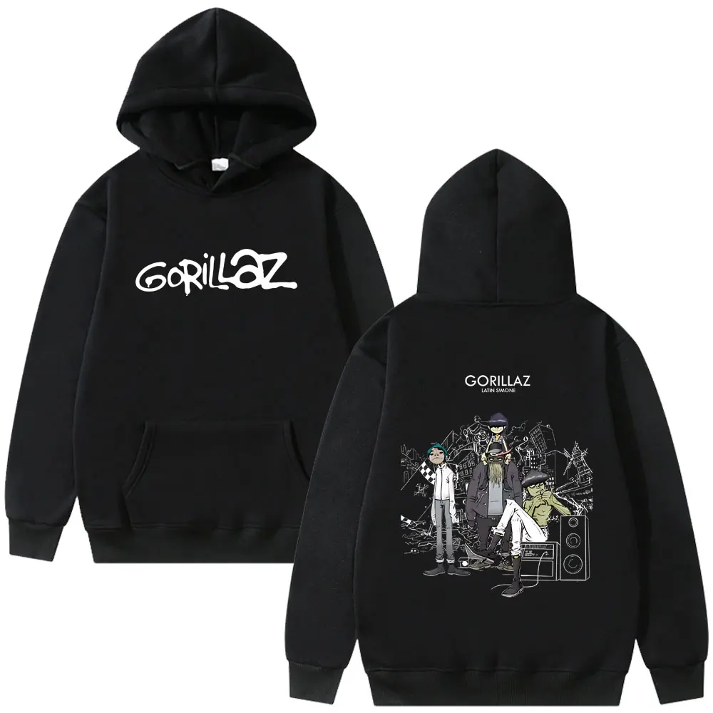 

Alternative Rock Band Gorillaz Hoodie Men Women Hip Hop Fashion Oversized Pullover Hoodies Male Casual Vintage Hooded Sportswear