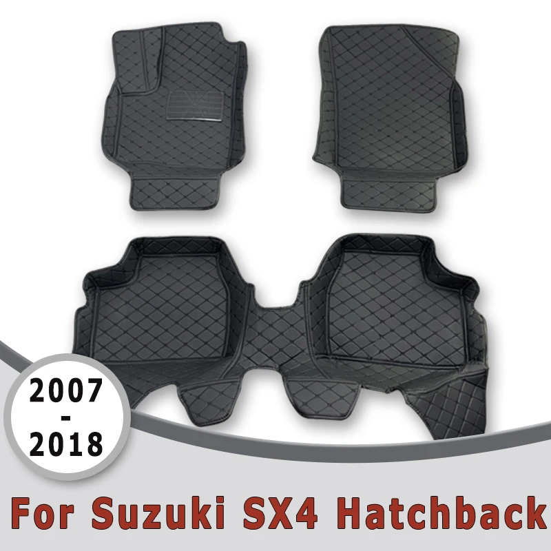 Car Floor Mats For Suzuki SX4 Hatchback 2018 2017 2016 2015 2014 2013 2012 2011 2010 2009 2008 2007 Carpets Auto Interior Parts