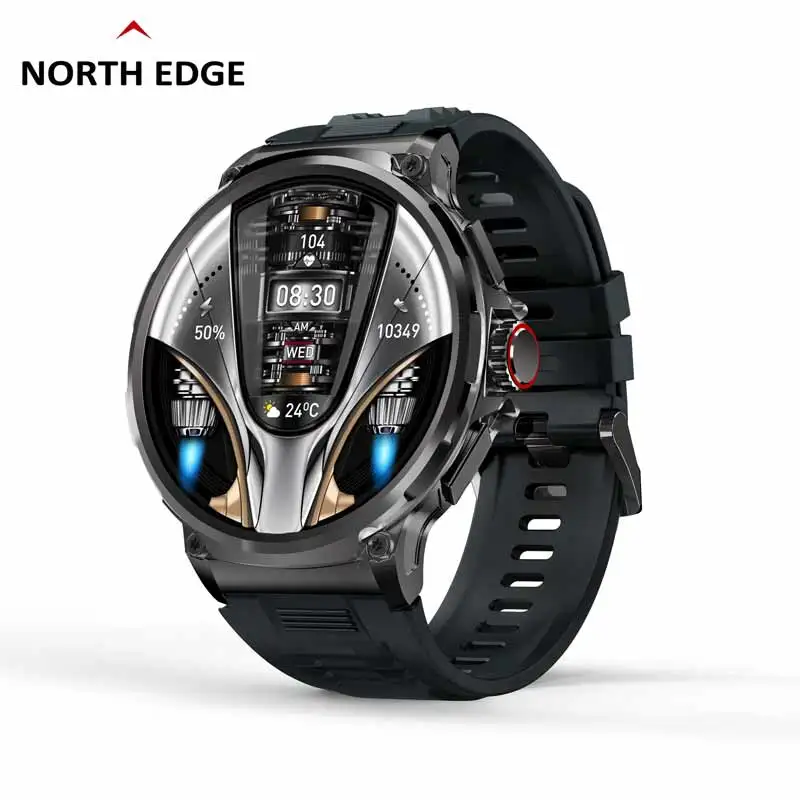 NORTH EDGE 1.85' HD Display Smart Watch Men 710mAh Large Battery Sports Fitness Tracker Heart Monitor Smartwatch For IOS Android