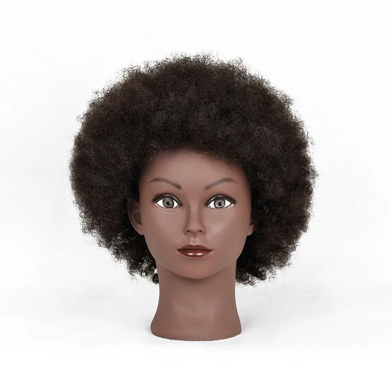 

100% real hair, real hair with a hairstyle, interned at a hair salon, can be permed, dyed, blown, cut, and set