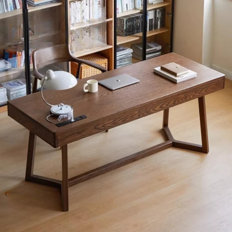 

Офисный стол-органайзер, минималистичный компьютерный многофункциональный офисный стол, скандинавский деревянный стол, уникальная мебель