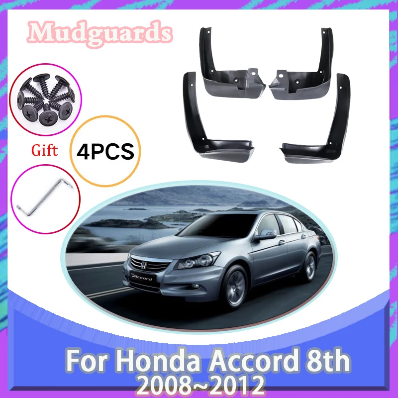 

Car Mud Guards For Honda Accord 8th 8 Gen 2008~2012 Front Rear Wheel Mud Flaps MudFlaps Fender Splash Mudguards Auto Accessories