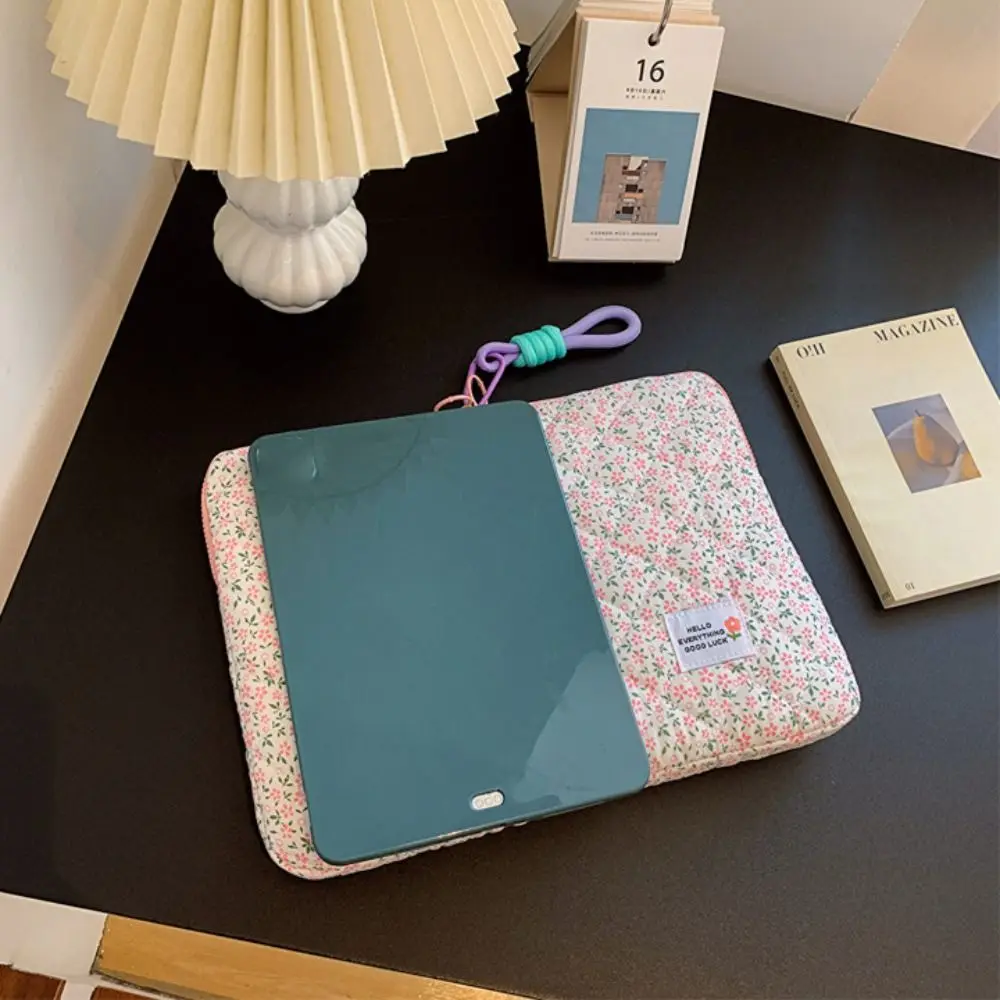 Flower Pattern Laptop Sleeve Portable 11 13 14 Inch Notebook Tablet Pouch for MacBook Air 13.6 A2681/HP /ASUS/Ipad Pro12.9