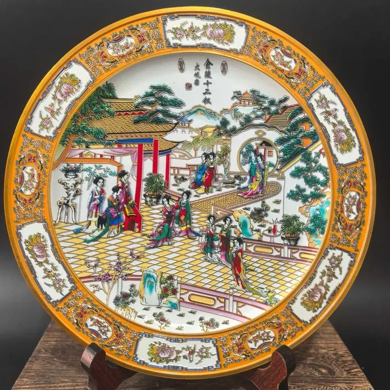 Ceramic decorative plates, furniture , copper Jinling twelve hairpins, cloisonné ornaments, metal crafts