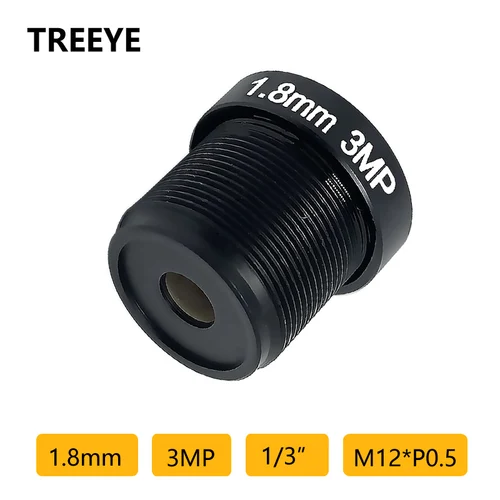 Lente HD 3,0 megapíxeles 1,8mm M12 lente CCTV ojo de pez de 3MP 720P 1080P 3MP cámara de seguridad lente de cámara de videovigilancia piezas de repuesto