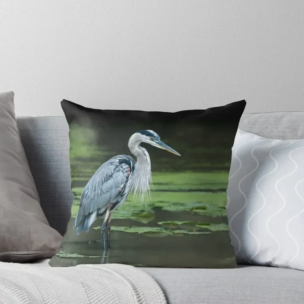 

Great Blue Heron Throw Pillow christmas cushions covers Decorative Cushions For Living Room Pillowcases Bed Cushions pillow