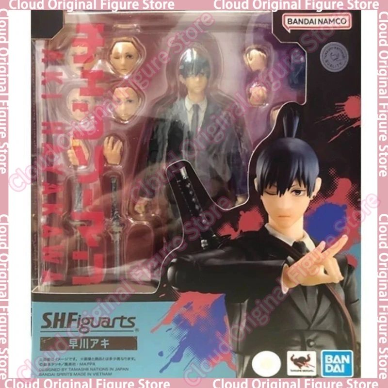 Auf Lager 100 % Original Bandai SHF S.H.Figurats Chainsaw Man – Hayakawa Aki Actionfigur Modell Spielzeug Sammlung Puppengeschenke Hobby