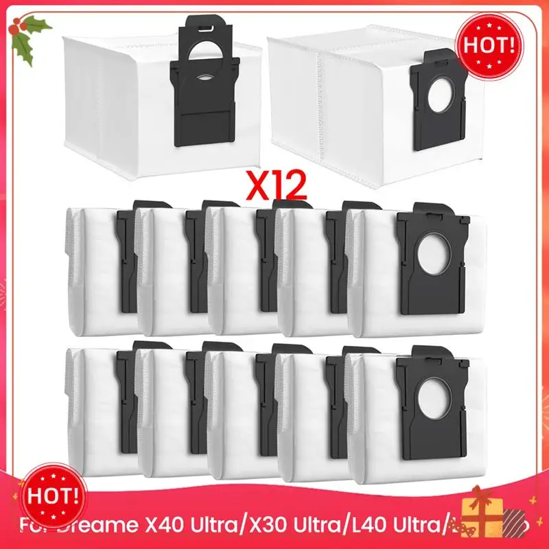 أكياس مكنسة ABLE لـ Dreame X40 Ultra/X30 Ultra/L40 Ultra/L10s Pro Ultra/L10s Ultra Gen2 حقيبة بديلة للروبوت