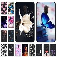 POCO F1 Phone Case For Xiaomi Pocophone F1 Case Poco F1 F 1 Soft Black Silicone Cover Phone Case For Xiaomi Poco F1 Case Coque