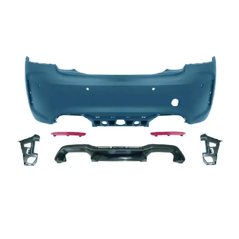 طقم هيكل السيارة لـ BM-W F22 F23 2 Series 2014 2015 2016 2017 2018 2019 ترقية M2 CS نمط المصد الأمامي والخلفي التنانير الجانبية