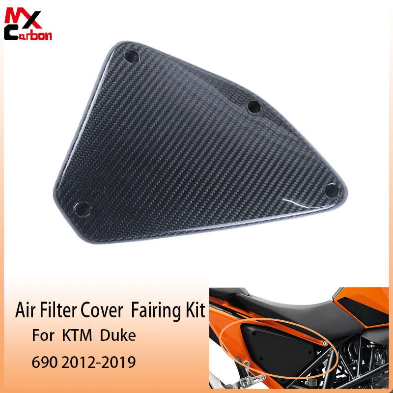 For KTM Duke 690 2012-2019  Motorcycle Modification Accessories 3K 100% Carbon Fiber Air Filter Cover  Fairing Kit