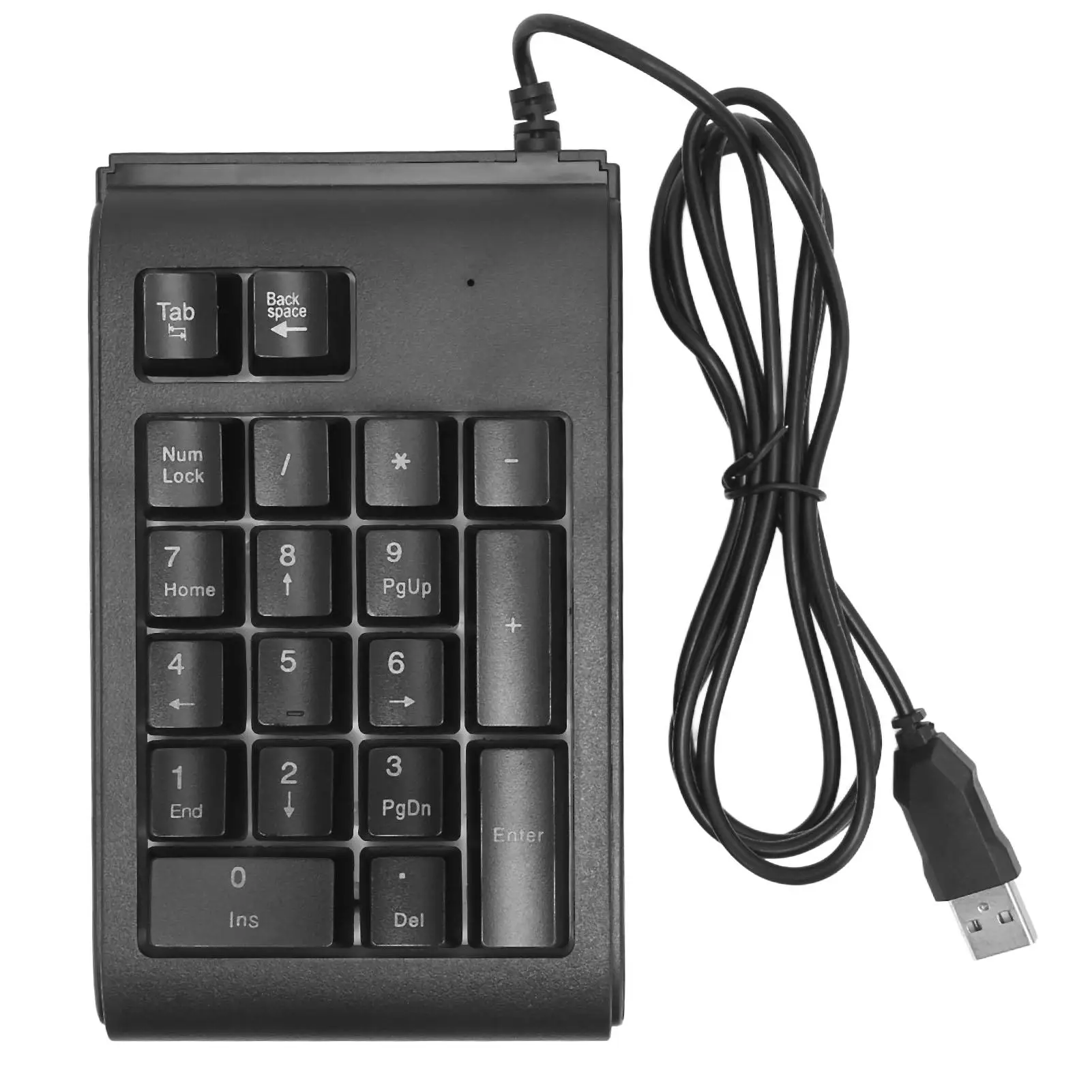 USB Wired Low Noise Mechanical Numeric Keypad for Notebook   Plug and Play, Ergonomic and Portable