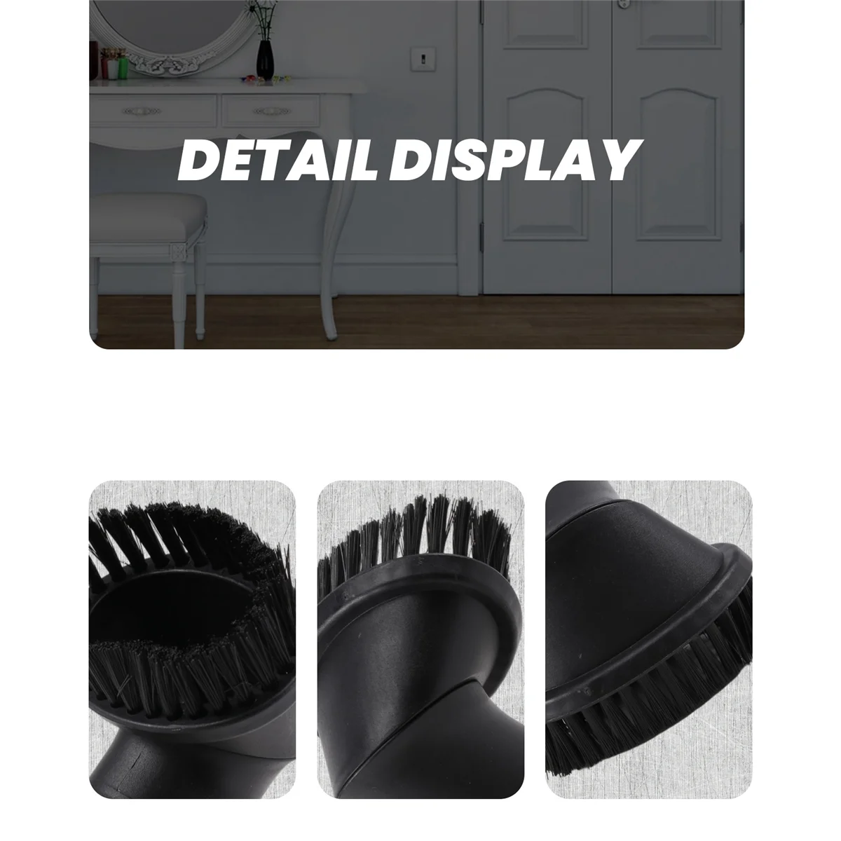 หัวแปรงกลมหมุนได้32มม. สำหรับอะไหล่เครื่องดูดฝุ่น Philips Haier Midea ซันโยพานาโซนิค