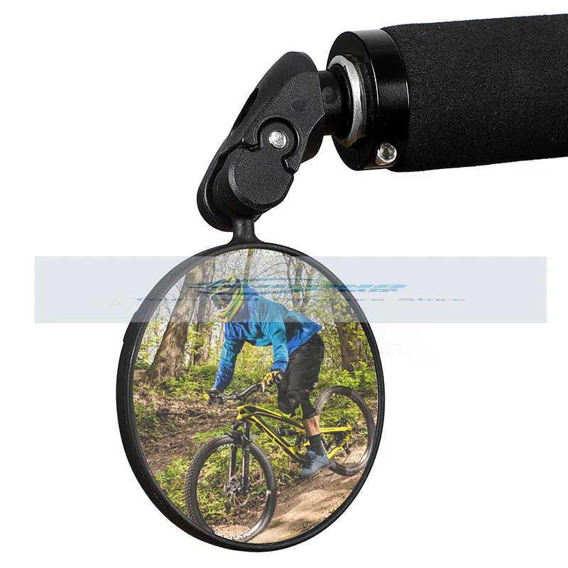 

Bicycle Handle Plug Rearview Mirror, Foldable Convex Rearview Mirror Mountain Road Bike Reflector, Rearview Mirror Equipment