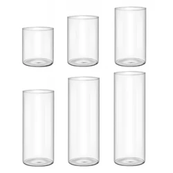 Decorative Glass Vase Glass Cylinders Vase for Beautiful Table Centerpieces