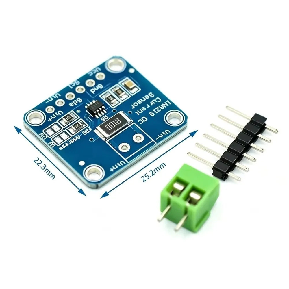I2C Interface Current Monitoring Sensor 3V-5V Supply Voltage Zero-Drift Design Bi-Directional Current Sensor MCU-219 Chip