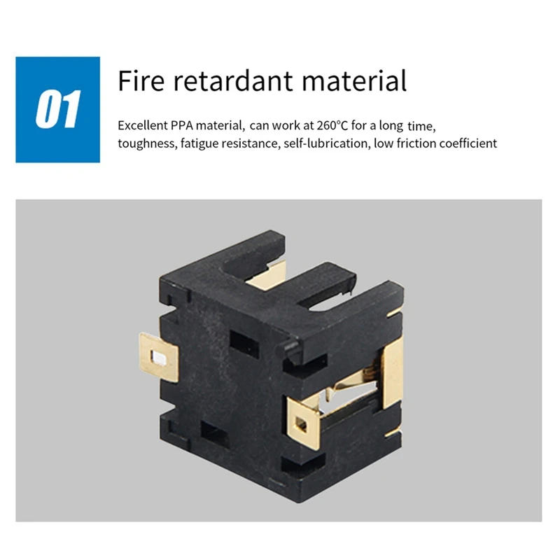 Ag13 Knoopcel Houders Vergulde Pcb Horizontale Type Voor Diy Arduino Projecten