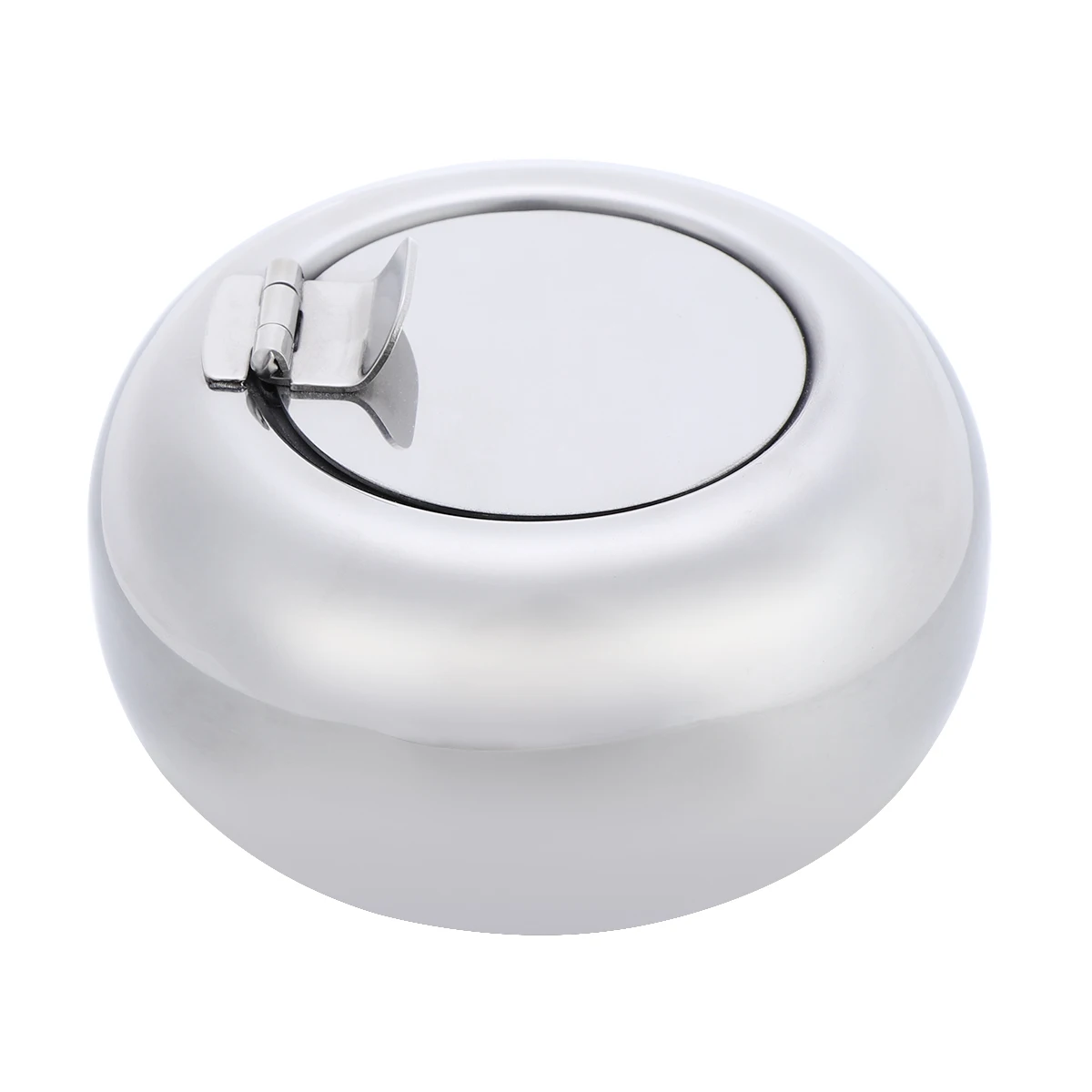 

Windproof Stainless Steel Ashtray Cylindrical Design Smoking Tray Holder Lid Easy Clean Portable Indoor Outdoor Home Use Modern