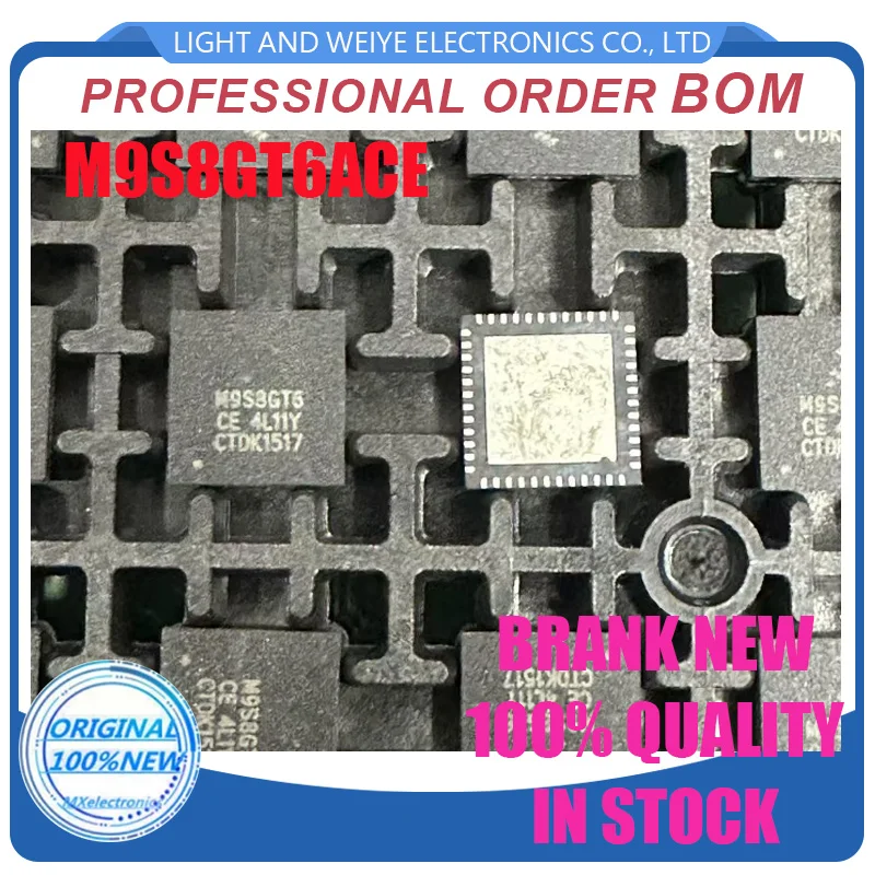 2PCS New M9S8GT6ACE Silk screen M9S8GT6A QFN48 Integrated chip IC