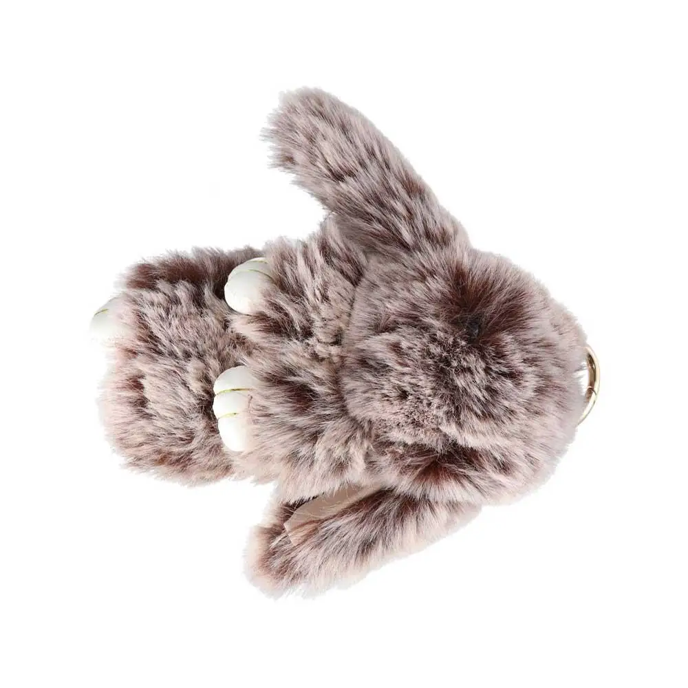 자동차 펜던트 키링 자동차 참 가방 펜던트 봉제 토끼 키링 토끼털 키체인 봉제 토끼 키체인 푹신한 장난감 인형