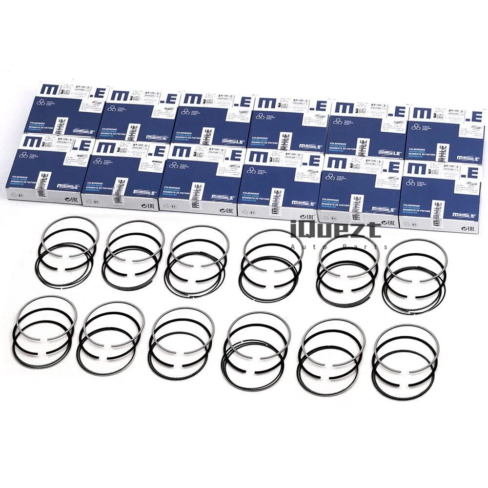 

Piston Rings Set STD 12cyl Mahle for BMW 760i 760Li E65 E66 N73B60 6.0L V12 11250152565