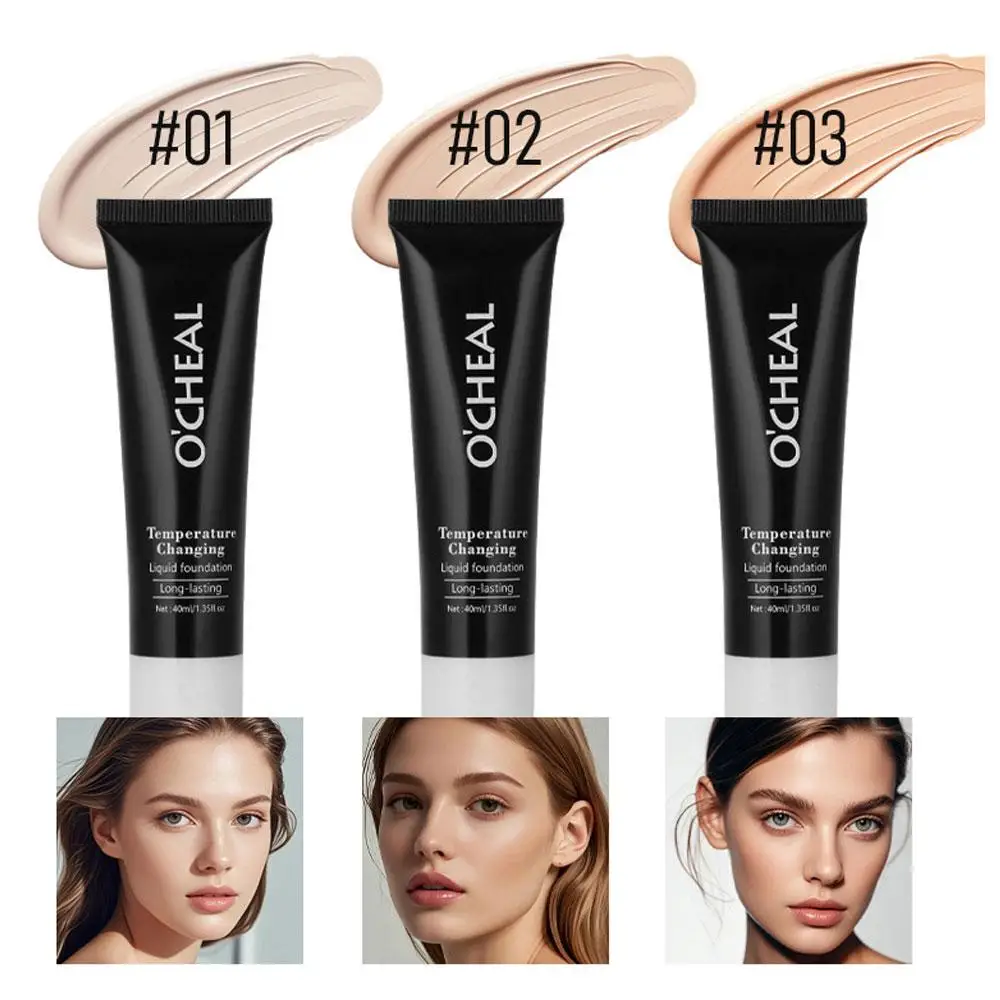 Long Lasting Thermostatic Liquid Foundation Oil Control Brightening Not Fading Concealer Face beauty Makeup Cosmetic