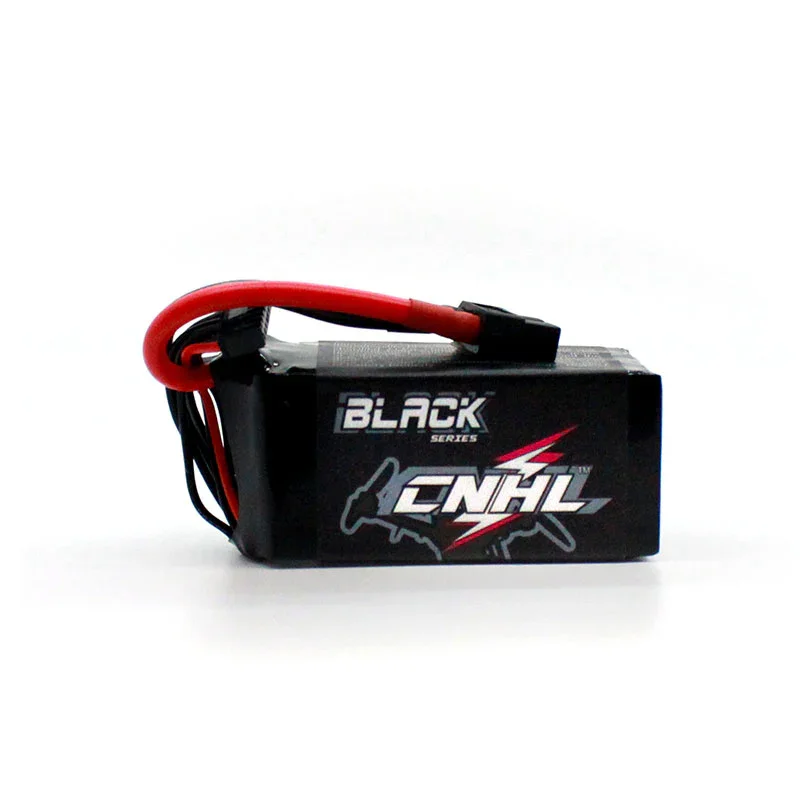 2 Packs CNHL Black Series 1100mAh 22.2V 6S 100C Lipo Battery with XT60 Plug