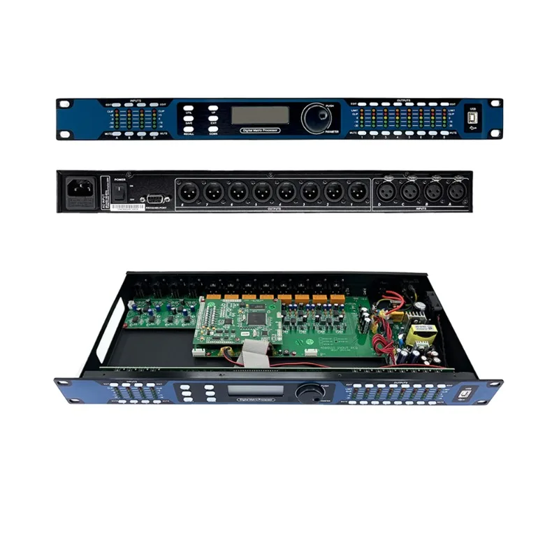 

DC48 4 in 8 Out Digital Audio Professional Speaker Processor