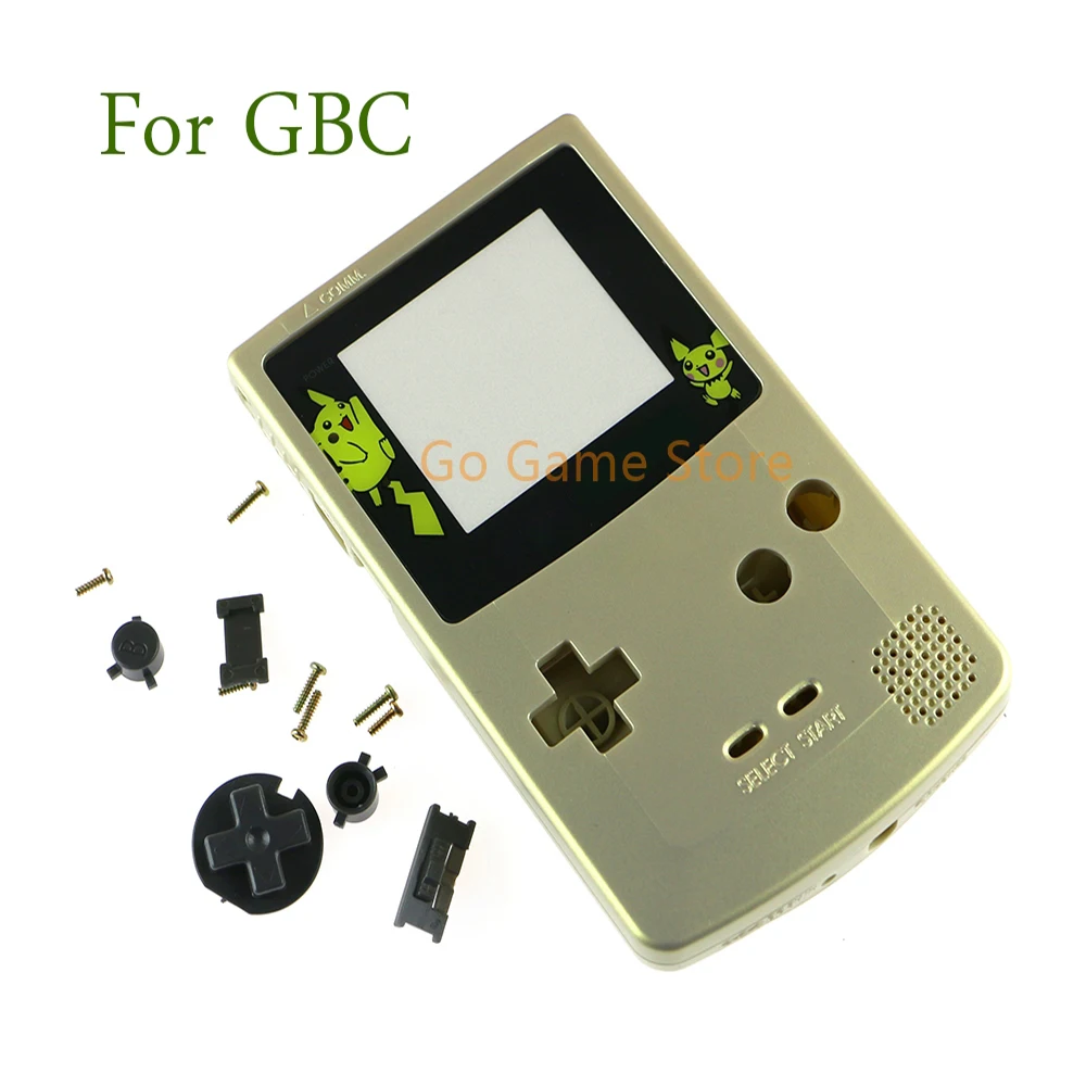 ل GBC الذهب الإسكان شل مع نمط استبدال ل Gameboy اللون GBC لعبة وحدة التحكم الإسكان الكامل