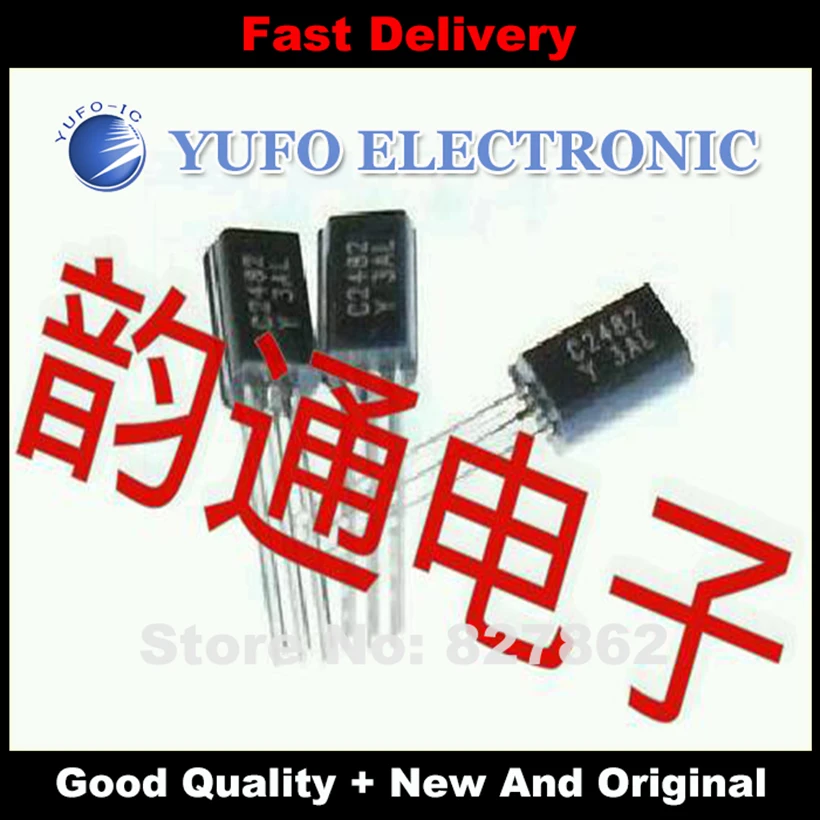 Free Shipping 50PCS  New Original  2SC2482 C2482   TO92L  (YF1024)