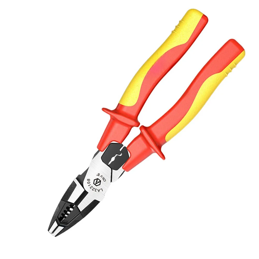 

8 Inch Electrical Pliers with 1000V Insulation and Forged 60CR V Body for Superior Strength and Control in Heavy Use