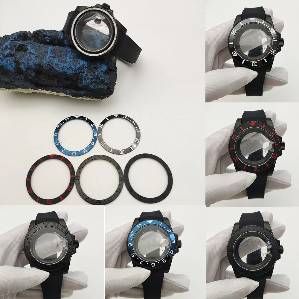 

NH35 Watch Case PVD Men's Mechanical Watch Case Watch Modification Accessories for Submarine Watch for Seiko NH35/36 Movement