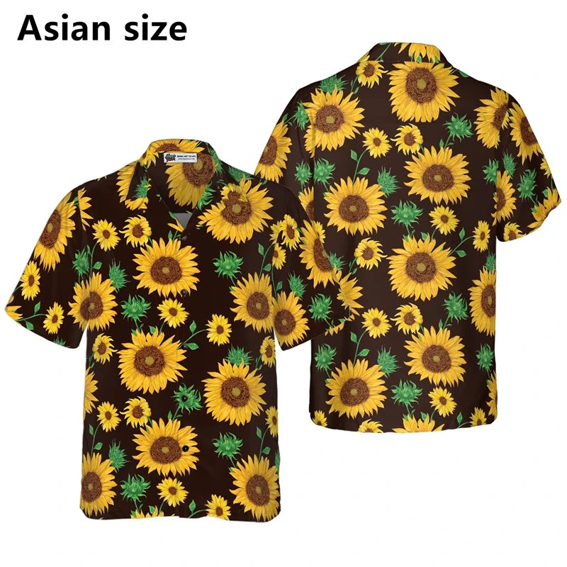 

Vintage Hawaiian Shirts For Men 3D Print Tropical Floral Graphic Button Down Short Sleeve Tops Unisex Party Disco Beach Shirts