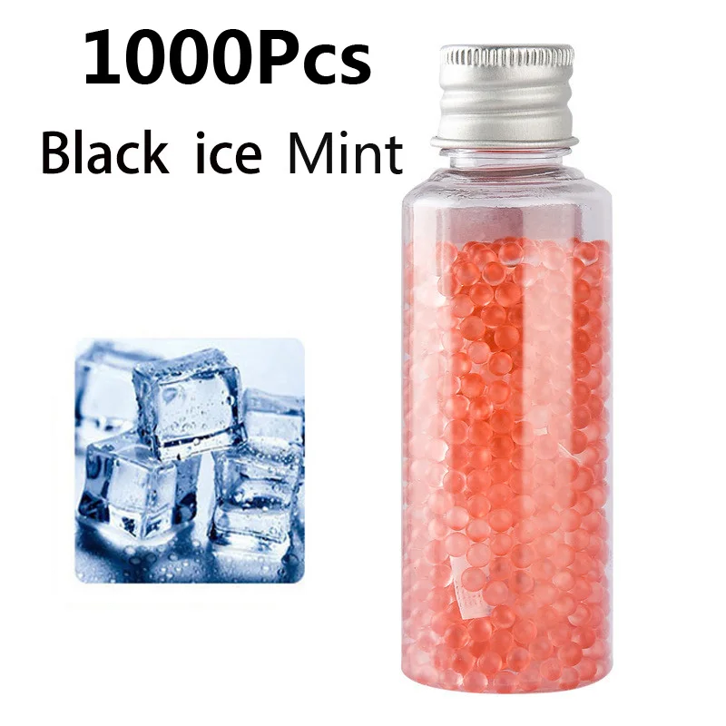 1000pcs black ice Menthol Fruit Flavour Capsule ball filter Holder Strong Mint Cigarette Pops Beads Pusher Smoking Accessories