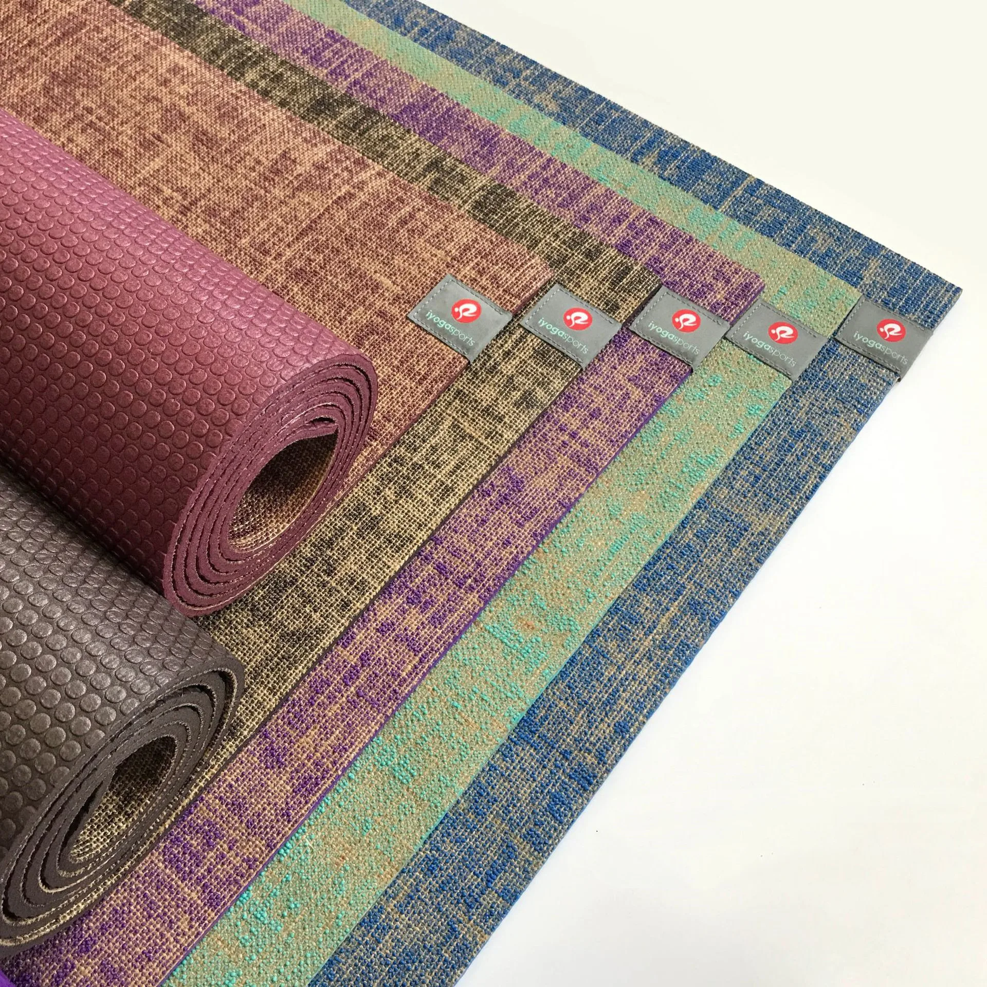 183*61*0.5cm Natural Jute Yoga Mat Healthy And Environmentally Friendly Yoga Mat Wear-Resistant Non-Slip Fitness Mat Gym Home