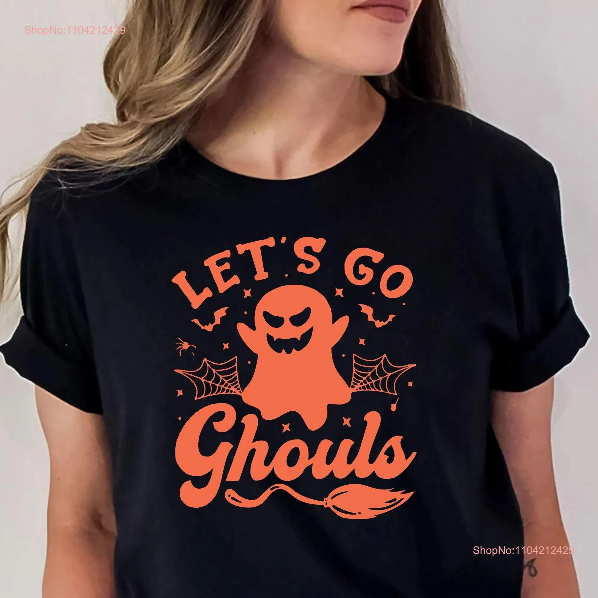 HALLOWEEN T Shirt Costume pumpkin witch Spooky Ghost Top Party Ghouls long or short sleeves