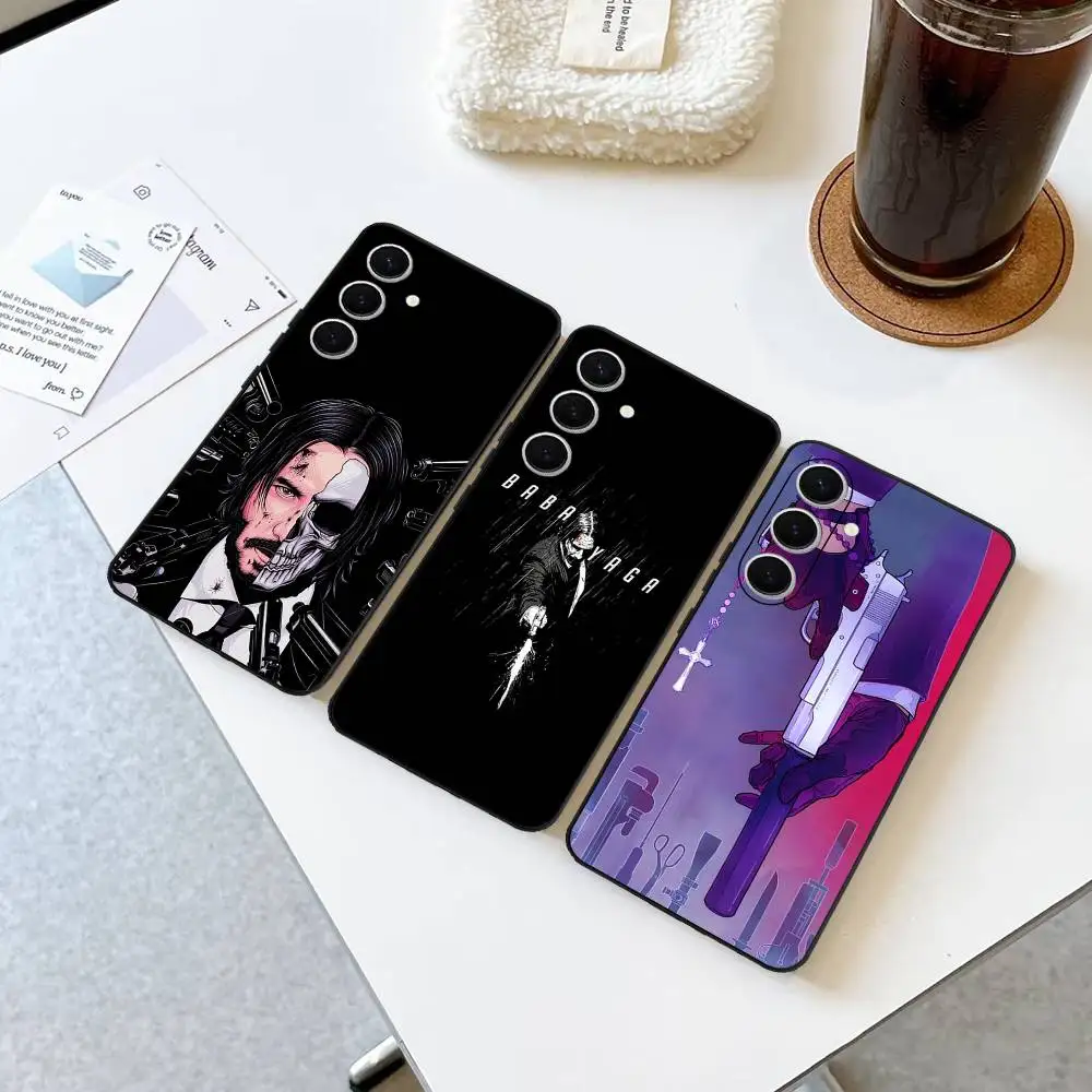 J-John-Wick Stylish-Vengeful Phone Case For Samsung S 24 fe 25 Ultra plus 20 lite 21 30 22 23 24 22 Ultra 5G Fundas