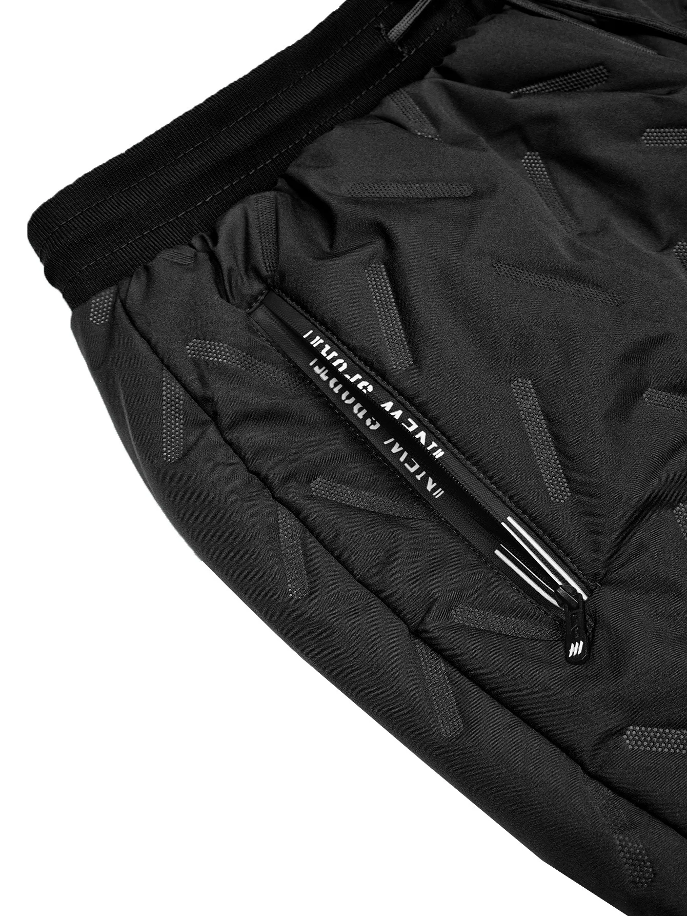 Damen-Fleece-Ultraschallhose mit Reißverschlusstaschen, warme Freizeithose für Herren, Winter, gefüttert, für kaltes Wetter, Thermohose für Herren. – Detail 6