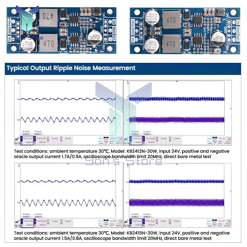 DC-DC stap naar beneden Module Positieve ingang naar positieve negatieve uitgang ± 12V ± 15V ± 10-20V Buck Power Supply Convert Voltage Regulator