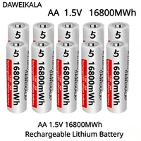 2024 New AA 1.5V 16800MWh Rechargeable Lithium ion Battery for Remote Control Mouse Fan Electric Toys