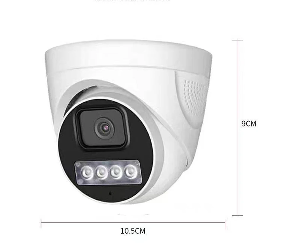 Full Color 8mp 4K Sony IMX415 2.8mm Wide Angle Lens H.265 Indoor Audio Onvif Face Detection Dome POE IP CCTV Surveillance Camera