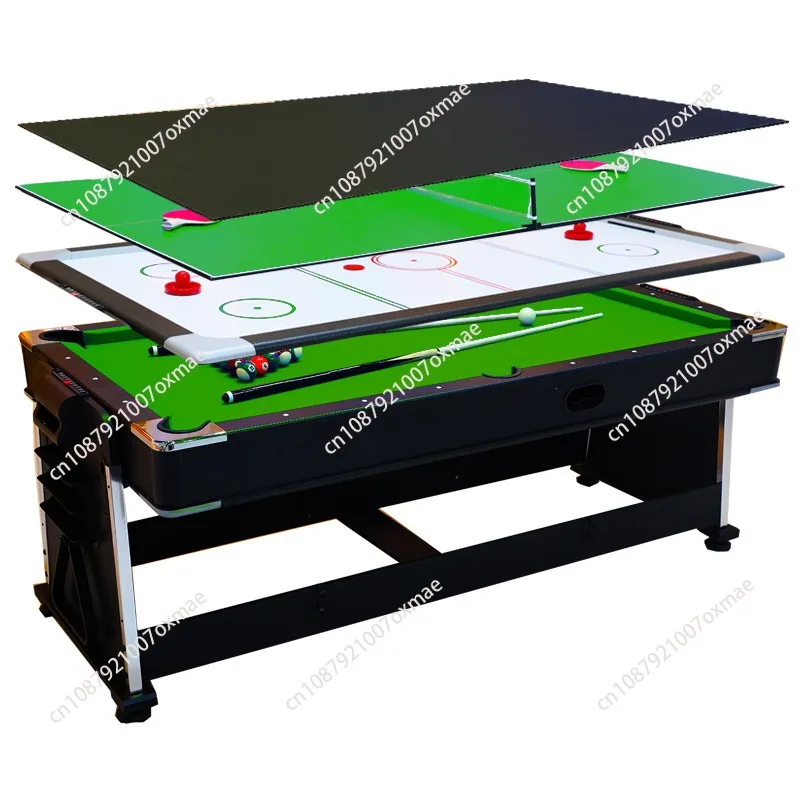 

Billiard Pool Table Air Hockey Table Top Manufacture Modern Revolving 4 in 1 Multi Game