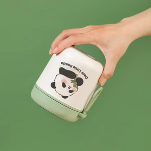 Süße Panda -Isolate Frühstückstasse, Vakuum, Lunchbox, Tassensuppe, tragbar, Frühstück, Brei -Tasse mit Deckel, versiegelte Schüsselsuppe 10 Hauptverkauf Panda Lunchbox - №7