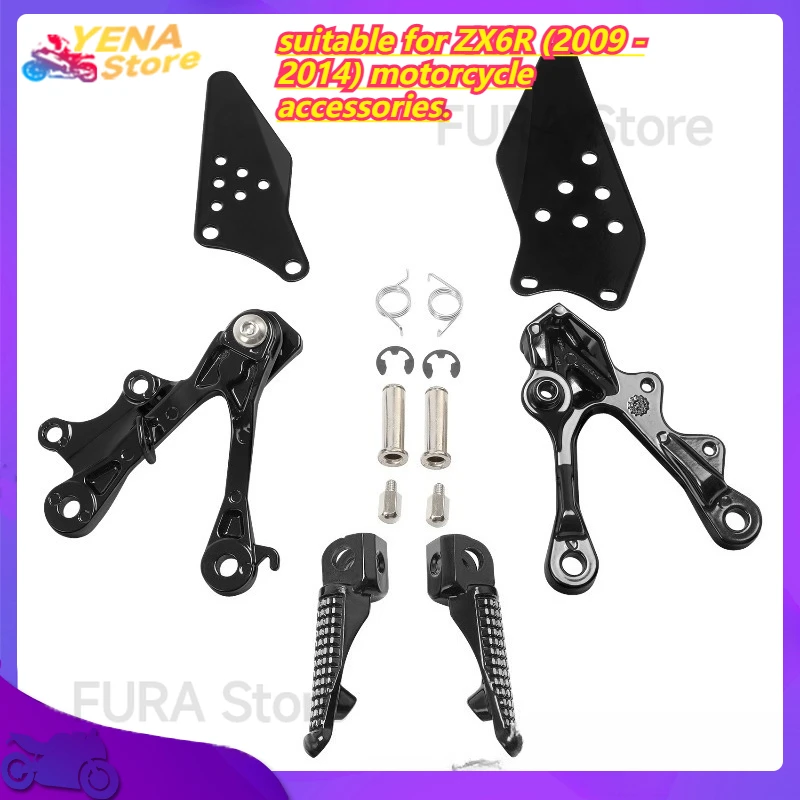 

Подставка для ног для пассажира переднего сиденья мотоцикла подходит для аксессуаров для мотоциклов ZX6R (2009–2014).