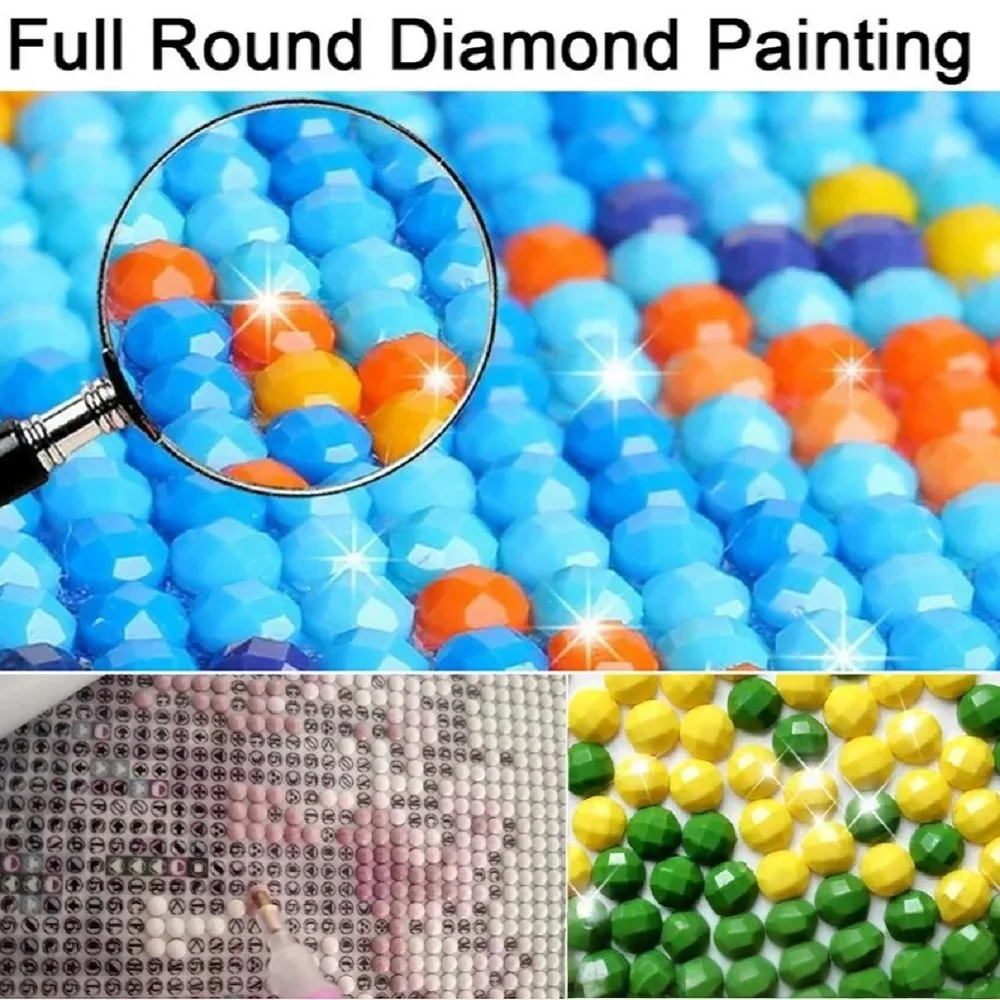 Floral Dress Mannequin Sewing Machine Colorful Garden Flowers Room View Diamond Painting Set with Square and Round Diamonds Gift