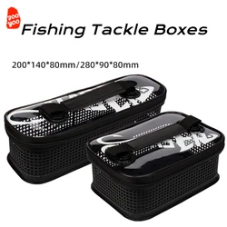 1PC Fishing Tackle Boxes Portable Mesh Flushing Sea Fishing Lure Boat Bait Carrying Iron Plate Storage Bag Fishing Supplies