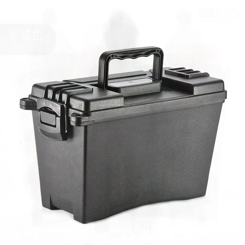

Small Plastic Storage Box with Sealing Strip - Multi-Purpose Tool Box for Auto Repair Outdoor Moisture-Proof Pallet-Free Design