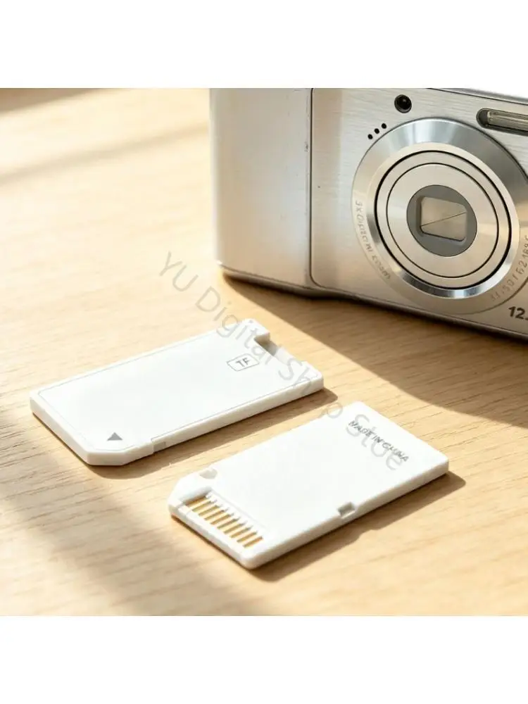 96BA Camera Storage Adapter Piece for Long Slot Card Change, White Housing for Spare Media Carry, Daily Photo Support, and