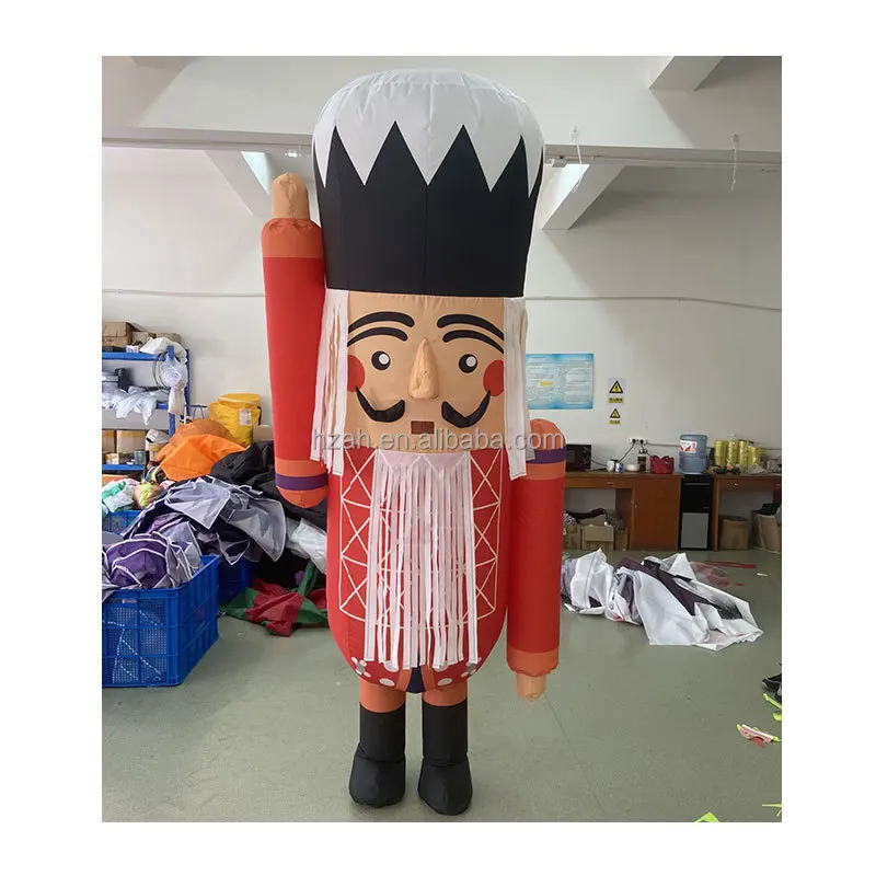 Walking Inflatable Nutcracker Costume for Christmas Parade Performance