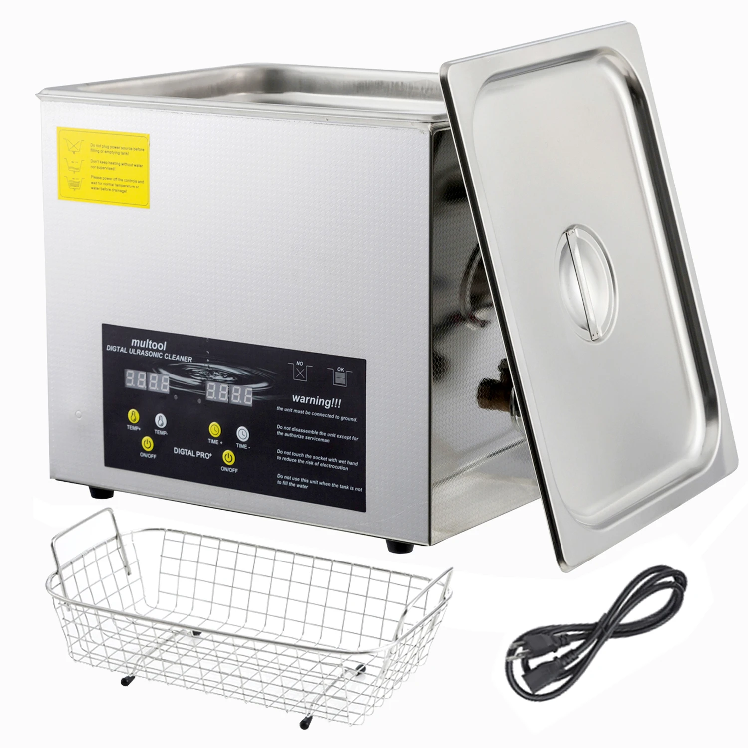 2L 3L 6L 10L Digital Heater Ultrasonic Cleaner 40kHz Portable Stainless Steel Ultrasound Cleaning Machine Home Appliance